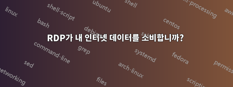 RDP가 내 인터넷 데이터를 소비합니까?