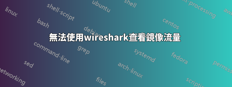 無法使用wireshark查看鏡像流量