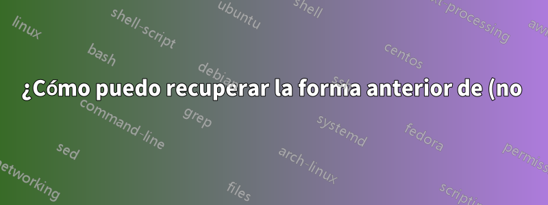 ¿Cómo puedo recuperar la forma anterior de (no) mostrar pulsaciones de teclas muertas?