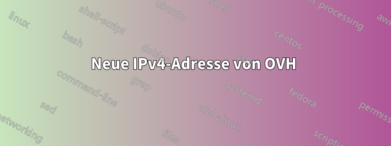 Neue IPv4-Adresse von OVH