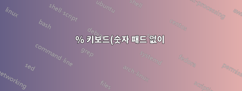 80% 키보드(숫자 패드 없이)에서 ª를 어떻게 입력하나요?