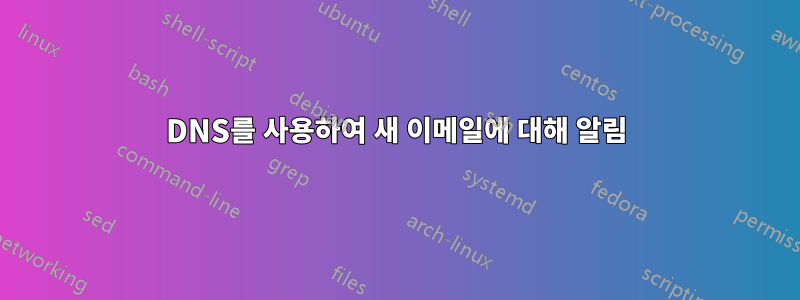 DNS를 사용하여 새 이메일에 대해 알림