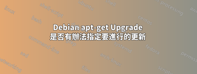 Debian apt-get Upgrade 是否有辦法指定要進行的更新