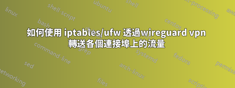 如何使用 iptables/ufw 透過wireguard vpn 轉送各個連接埠上的流量