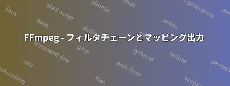 FFmpeg - フィルタチェーンとマッピング出力
