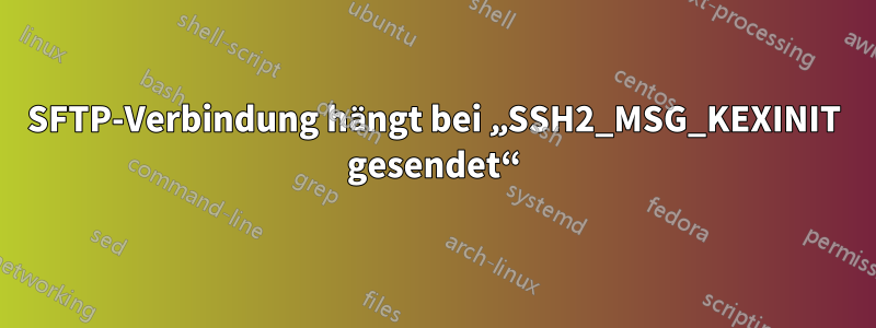 SFTP-Verbindung hängt bei „SSH2_MSG_KEXINIT gesendet“