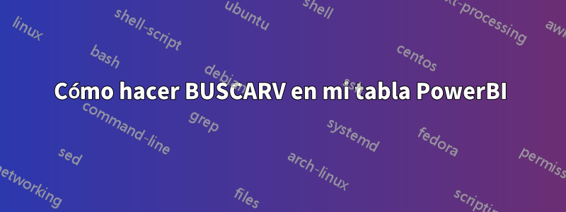 Cómo hacer BUSCARV en mi tabla PowerBI