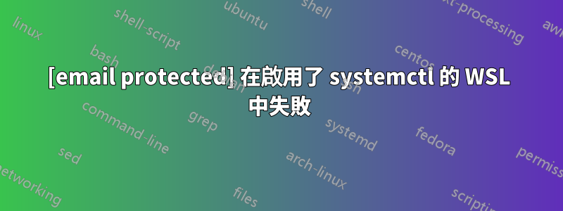 [email protected] 在啟用了 systemctl 的 WSL 中失敗