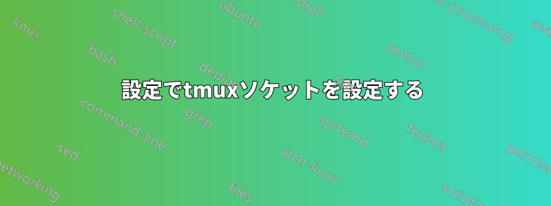 設定でtmuxソケットを設定する