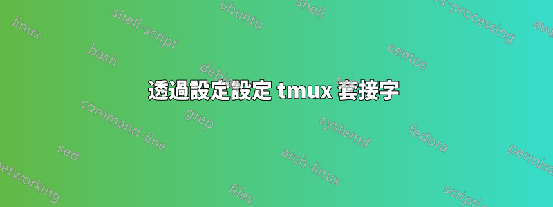 透過設定設定 tmux 套接字