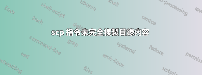 scp 指令未完全複製目錄內容