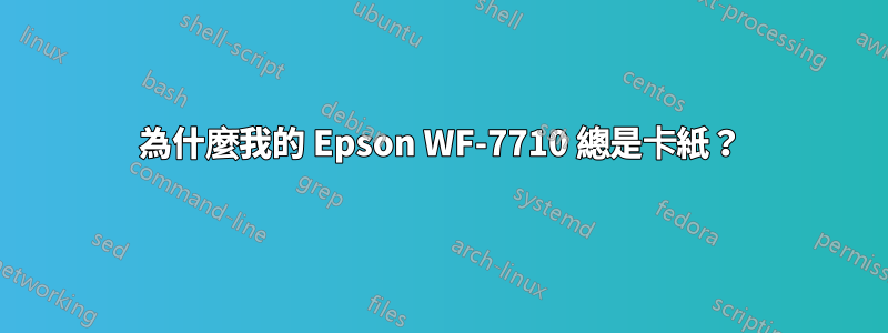 為什麼我的 Epson WF-7710 總是卡紙？
