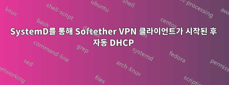 SystemD를 통해 Softether VPN 클라이언트가 시작된 후 자동 DHCP