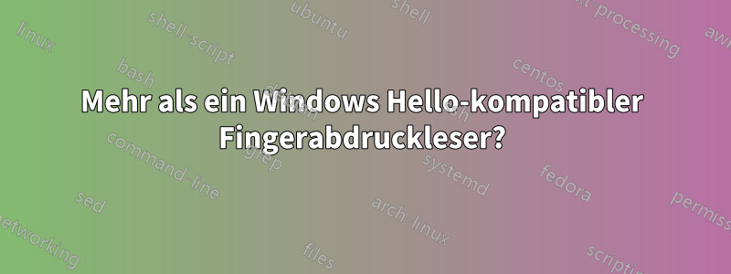 Mehr als ein Windows Hello-kompatibler Fingerabdruckleser?