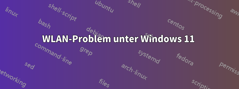 WLAN-Problem unter Windows 11