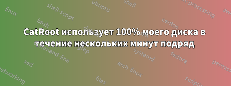 CatRoot использует 100% моего диска в течение нескольких минут подряд