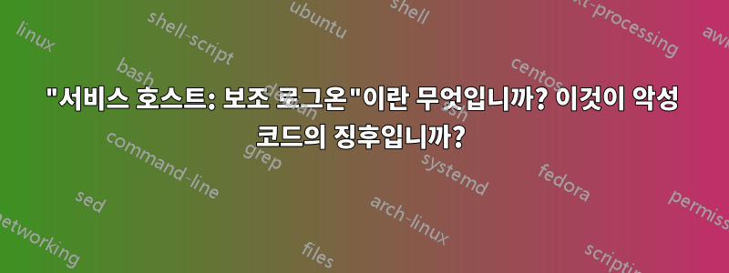 "서비스 호스트: 보조 로그온"이란 무엇입니까? 이것이 악성 코드의 징후입니까?