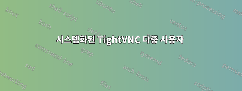 시스템화된 TightVNC 다중 사용자