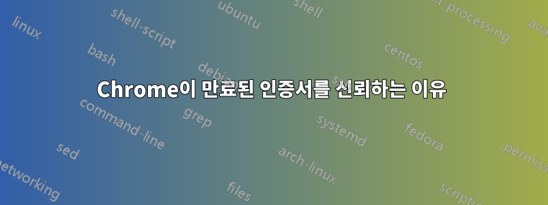 Chrome이 만료된 인증서를 신뢰하는 이유