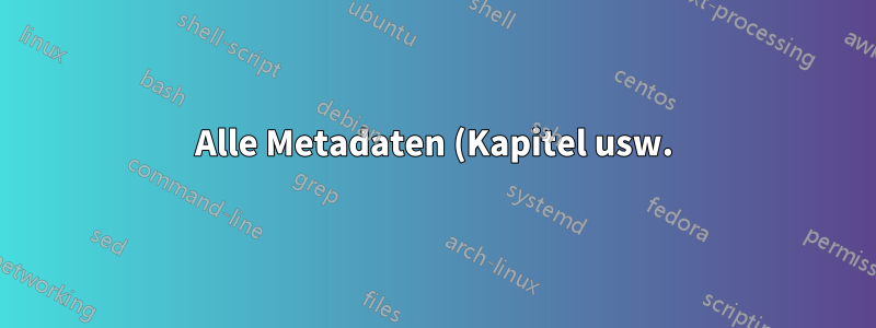 Alle Metadaten (Kapitel usw.) von einer WAV-Datei in eine andere kopieren