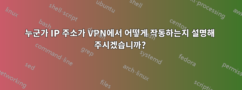 누군가 IP 주소가 VPN에서 어떻게 작동하는지 설명해 주시겠습니까?