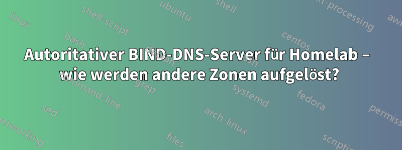 Autoritativer BIND-DNS-Server für Homelab – wie werden andere Zonen aufgelöst?