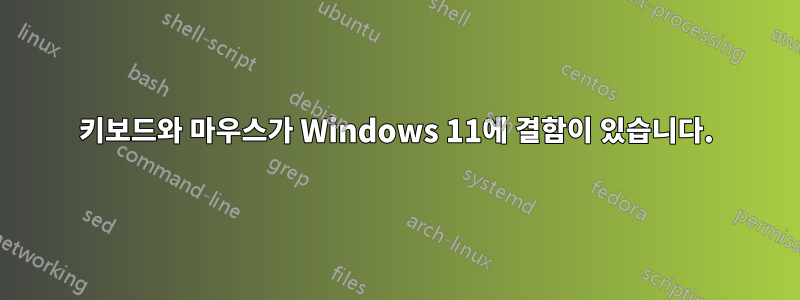 키보드와 마우스가 Windows 11에 결함이 있습니다.