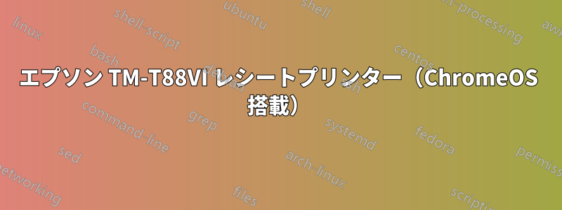 エプソン TM-T88VI レシートプリンター（ChromeOS 搭載）