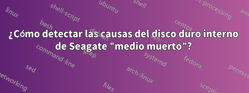 ¿Cómo detectar las causas del disco duro interno de Seagate "medio muerto"?