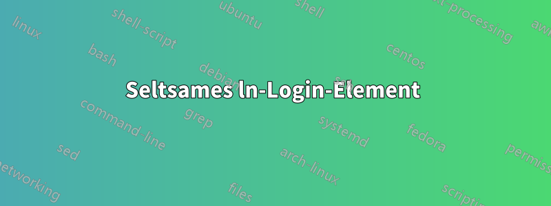 Seltsames ln-Login-Element