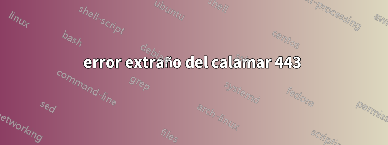 error extraño del calamar 443