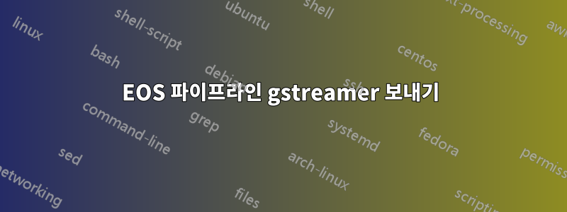 EOS 파이프라인 gstreamer 보내기