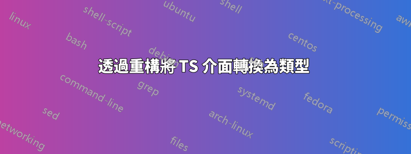 透過重構將 TS 介面轉換為類型