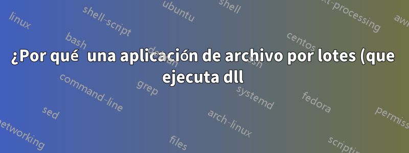 ¿Por qué una aplicación de archivo por lotes (que ejecuta dll) tendría una resolución diferente cuando se ejecuta en una máquina virtual?