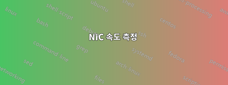 NIC 속도 측정