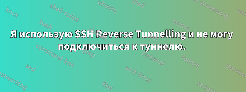 Я использую SSH Reverse Tunnelling и не могу подключиться к туннелю.
