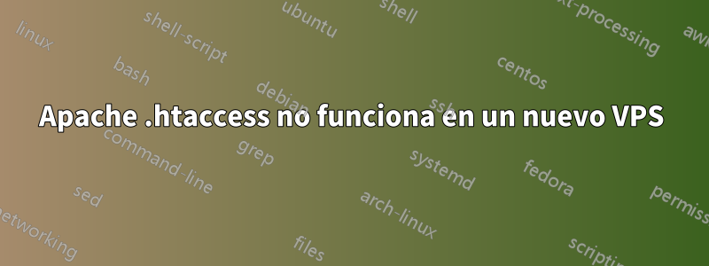 Apache .htaccess no funciona en un nuevo VPS