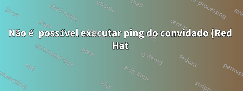 Não é possível executar ping do convidado (Red Hat) para o host no VirtualBox