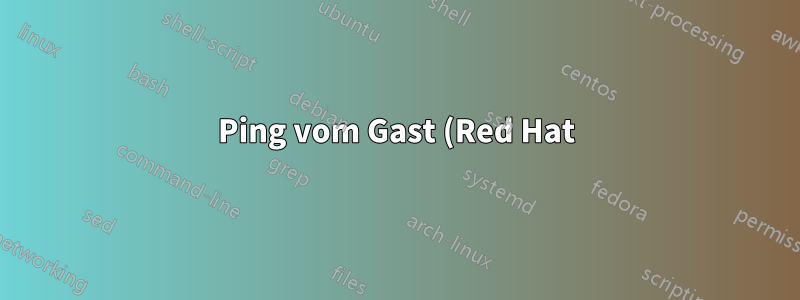 Ping vom Gast (Red Hat) zum Host auf VirtualBox nicht möglich
