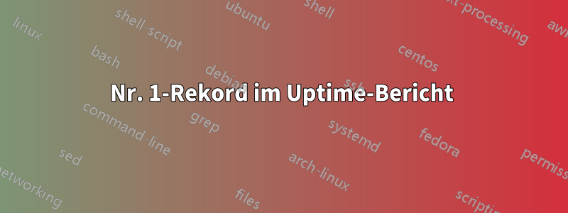 Nr. 1-Rekord im Uptime-Bericht