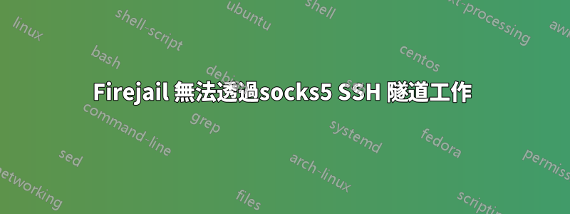 Firejail 無法透過socks5 SSH 隧道工作