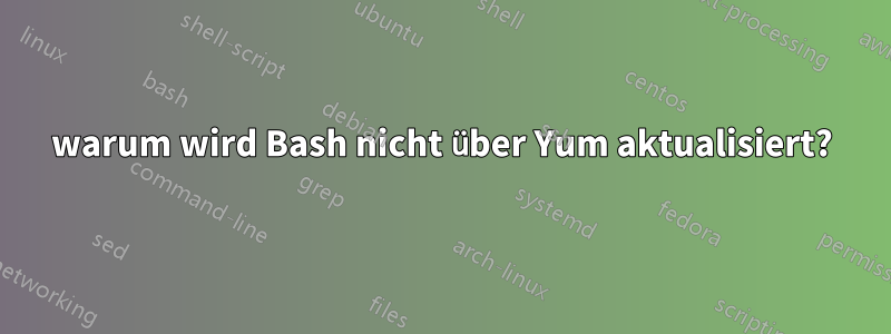 warum wird Bash nicht über Yum aktualisiert?