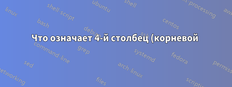 Что означает 4-й столбец (корневой) в /proc/.../mountinfo?
