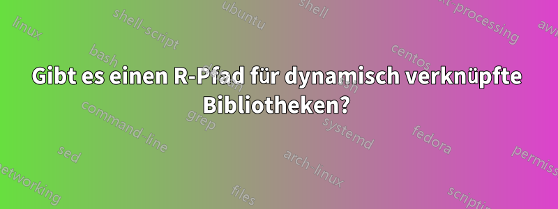 Gibt es einen R-Pfad für dynamisch verknüpfte Bibliotheken?