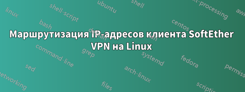 Маршрутизация IP-адресов клиента SoftEther VPN на Linux