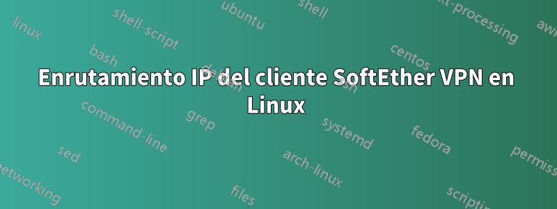 Enrutamiento IP del cliente SoftEther VPN en Linux