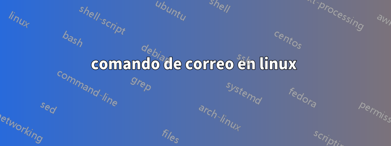 comando de correo en linux