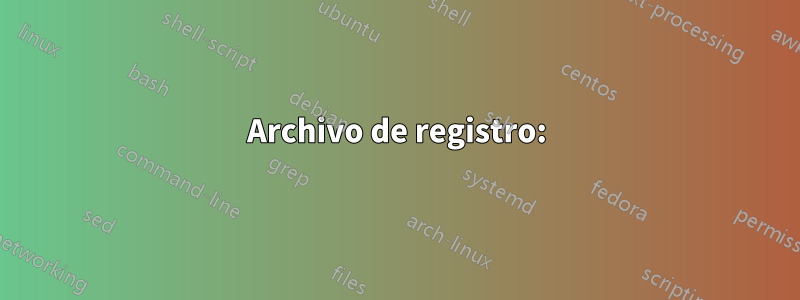 Archivo de registro: