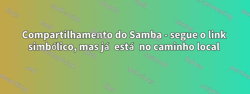 Compartilhamento do Samba - segue o link simbólico, mas já está no caminho local