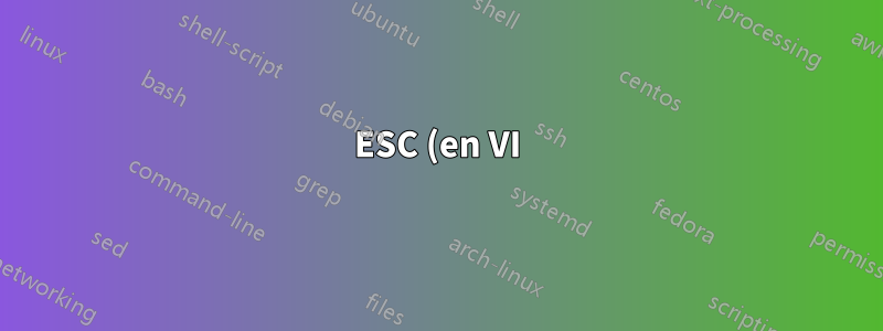 ESC (en VI) en FreeBSD como invitado en VirtualBox en macOSX no funciona. Ni a través de la propia pantalla de VB, ni a través de Terminal > SSH